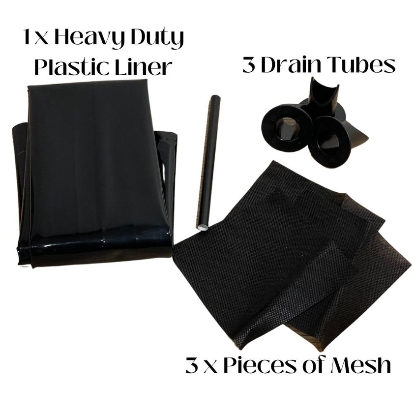 Half Wine Barrel Plastic Liner Kit Wine Country Craft