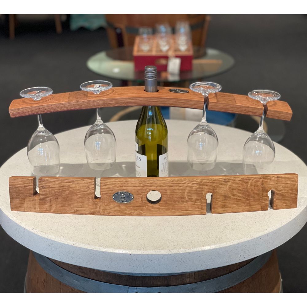 Wine Barrel Stave Glass and Bottle Holders – Wine Country Craft