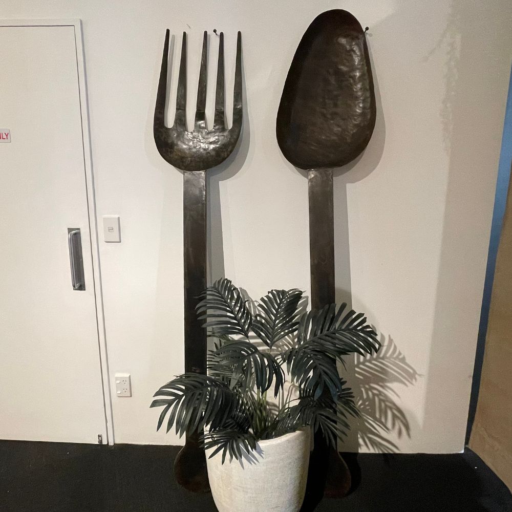 Giant Fork & Spoon Iron
