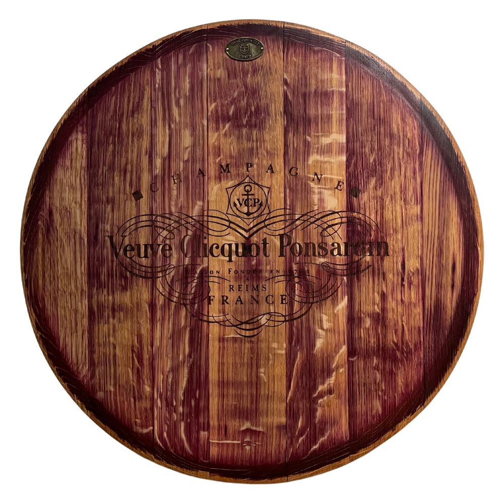 Lazy Susan Red Wine Stained Champagne Platter Wedding Present Gift Engraved Wine Barrel Platter
