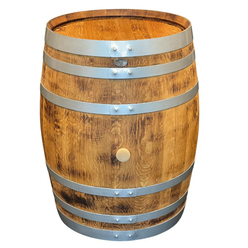 Stained and Painted Barrel Leaner Wine Country Craft