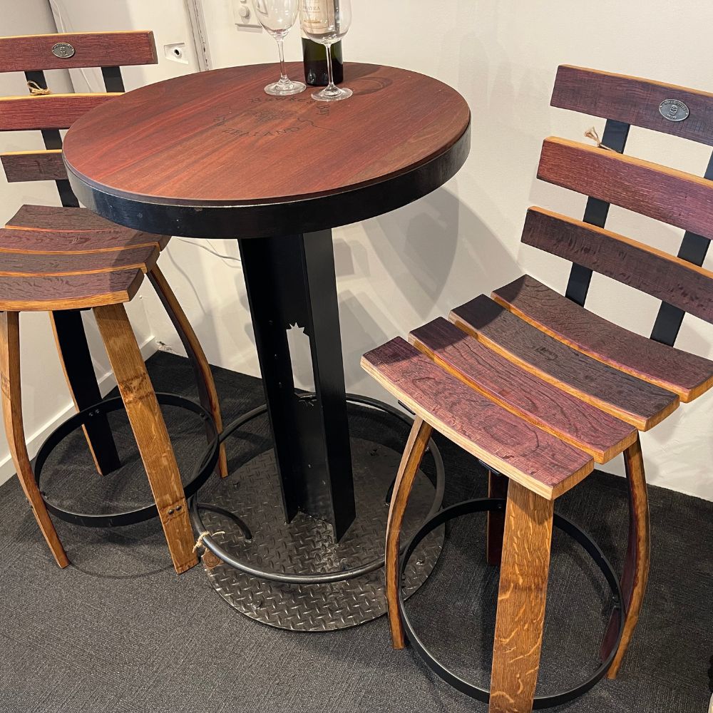 Wine Barrel Stave Bar Stools