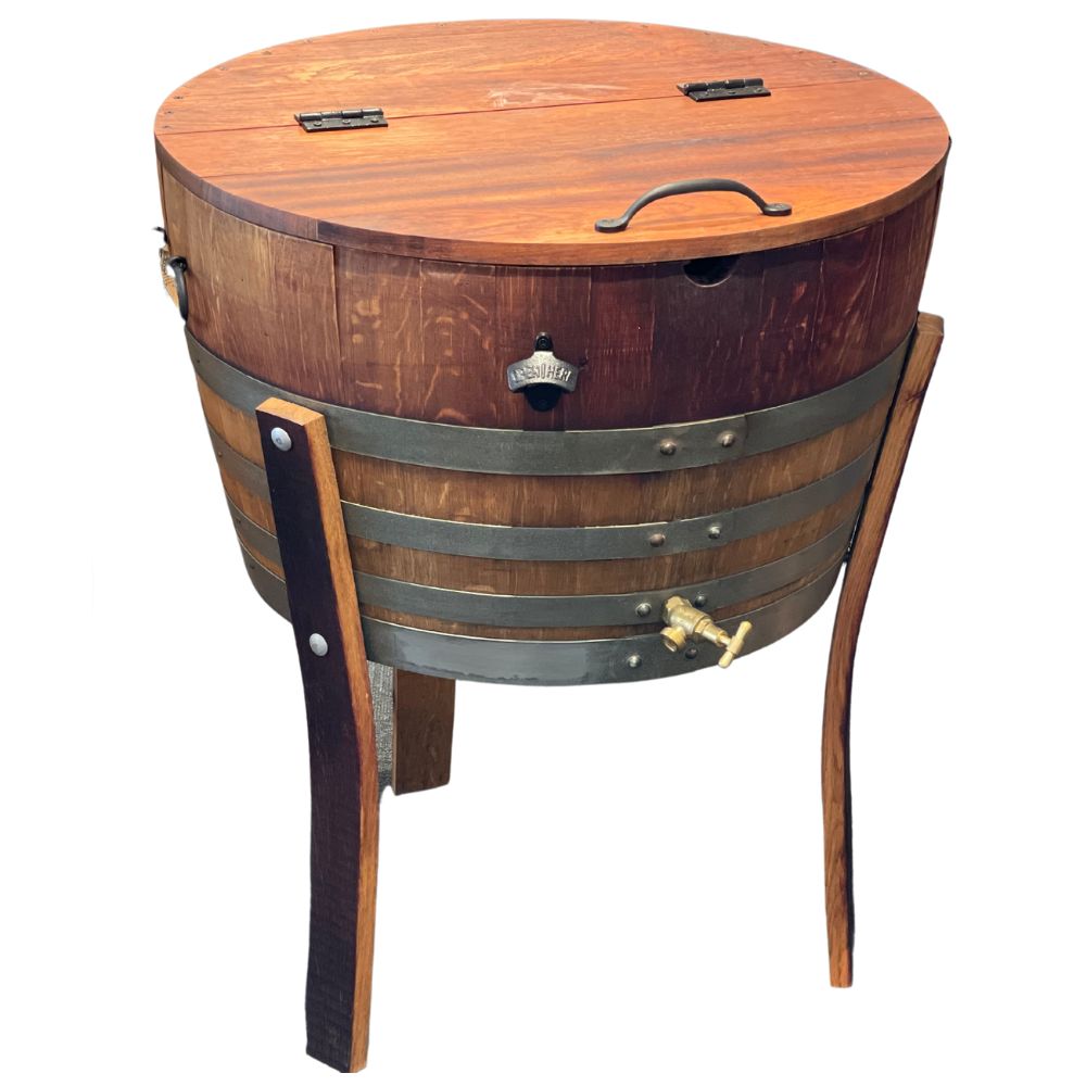 Wine Barrel Drinks Cooler Gift Outdoors Entertaining